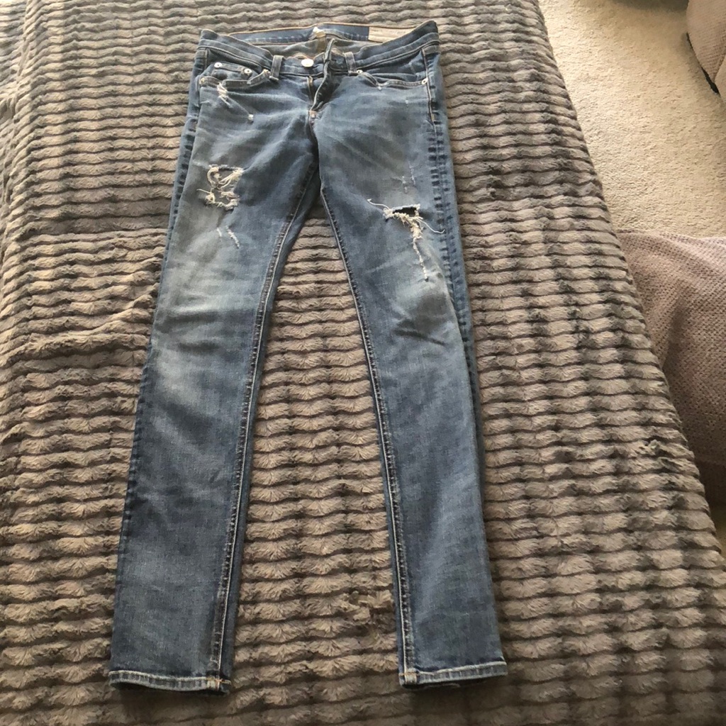 Rag  Bone Destroyed Skinny Jeans
